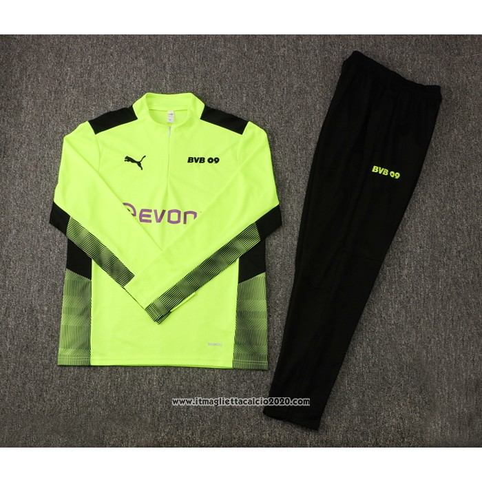 Tuta da Track Felpa Borussia Dortmund 2021 2022 Verde